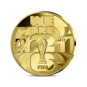 FIFA World Cup 2026 50€ Gold coin - Proof quality (2 фото из 7)