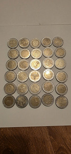 30 юбилейных монет по 2 евро (2 фото из 4)
