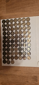 73 различных монет 2 евро UNC (2 фото из 3)