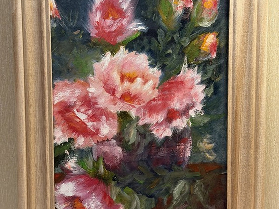 "Pojengid" Nikolai Shoshin, 2018-2020, õli, lõuendil