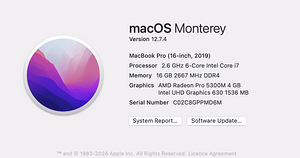 Macbook pro 16" 2019 | 16gb | 512 (3 foto / 3)