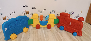 Игрушка поезд. Большая, развивающая, музыкальная. (3 фото из 8)