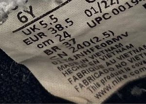 NIKE AIR FORCE 1 LV8 GS WORLDWIDE Pack tossud, suurus 38.5 (6 foto / 6)
