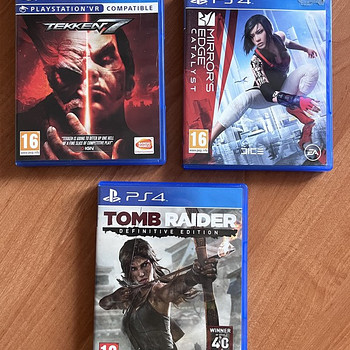 Tomb Raider, Tekken 7, Mirror’s Edge PS4