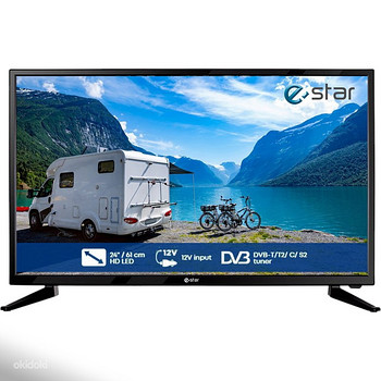Teler E-Star LEDTV24R2T2 + pult + jalad + karp