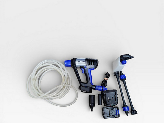 Kõrgsurvepesur Blue Clean BC250 DSS + Tarvikud + Aku,Laadija