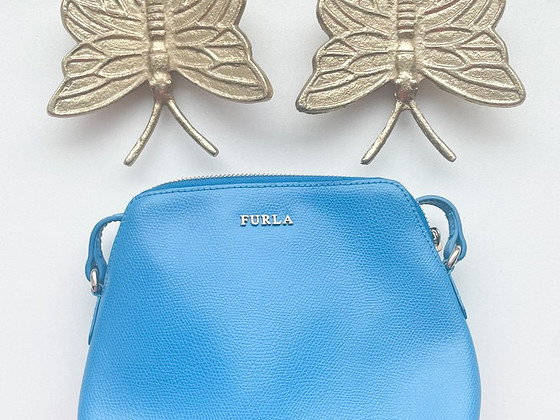 UUS Furla nahkkott – sinine, crossbody