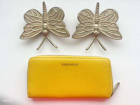 Coccinelle nahast rahakott, kollane