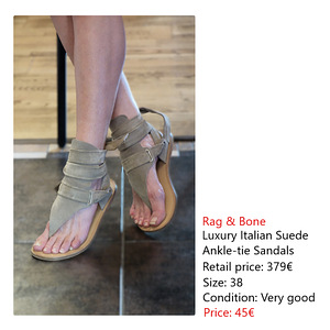 Rag & Bone Luxury Suede Сандалии (1 фото из 4)