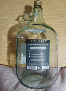 5-liitrine veinipudel käepidemega. Itaalia. (2 foto / 2)