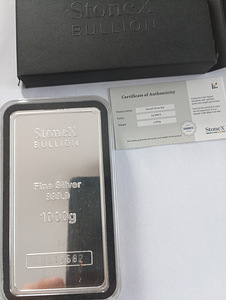 Stonex Bullion, Чистое серебро 999,9, 1 кг, alghind (2 фото из 3)