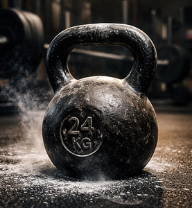 Uus 24 kg Kettlebell – jõutreening, CrossFit, kodujõusaal (1 foto / 5)