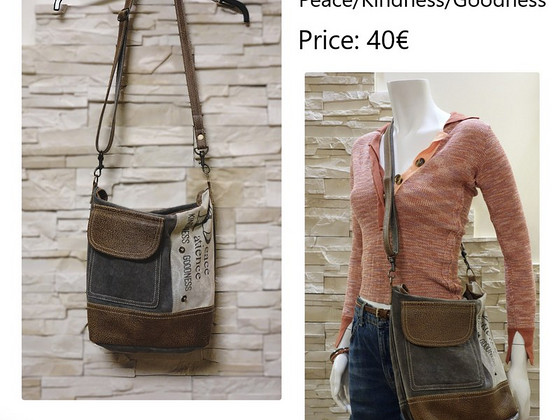 Crossbody kott: Peace/Kindness/Goodness (USA)
