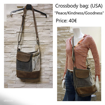 Crossbody kott: Peace/Kindness/Goodness (USA)