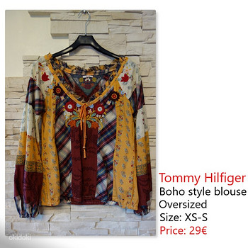 Tommy Hilfiger. Eksklusiivne pluus, XS-S