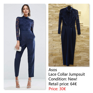 Asos. Uus, elegantne pitsist kombinesoon. XS-S (1 foto / 3)