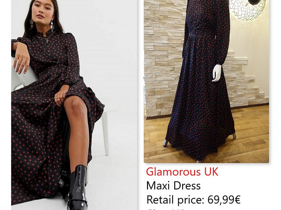 Glamorous UK. Новое макси платье.