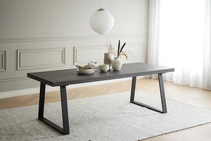Söögilaud BROOKLYN 220×95, tumedapruun (2 foto / 5)