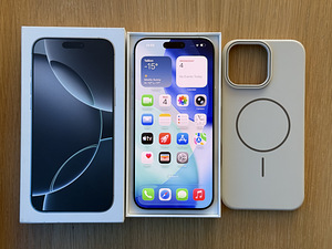 Apple iPhone 16 Pro Max White 256GB uueväärne! Aku 94% (6 foto / 8)