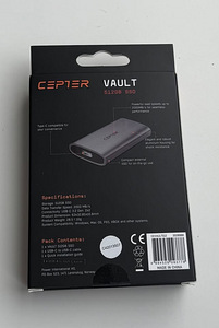 Cepter Vault 512 GB External SSD Storage , Black (2 фото из 2)