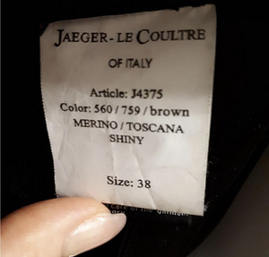 Натуральная дублёнка меринос тоскана Jaeger Le Coultre Итал (3 фото из 8)