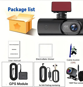 Видеорегистратор 4K Ultra HD Dash Camera GPS ,WIFI (4 фото из 10)