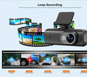 Видеорегистратор 4K Ultra HD Dash Camera GPS ,WIFI (10 фото из 10)