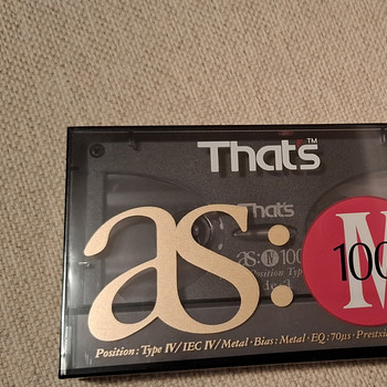 THATS AS METAL 1992,TDK SA-X 1979