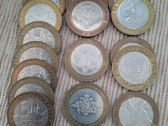 Venemaa 10 rublased mündid