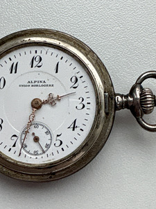 Alpina töötav taskukell 1900-1920 (6 foto / 10)
