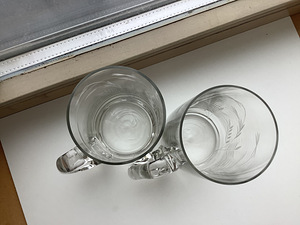 Kaunid lihvitud viljapea motiiviga klaaskannud(2Tk.) (3 foto / 4)