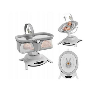 Кровать-качели Lionelo Bella 2in1, grey concrete (1 фото из 4)