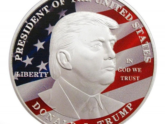 Серебряная монета Дональда Трампа