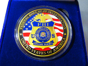 Памятная монета Федерального бюро расследований (FBI) (2 фото из 2)