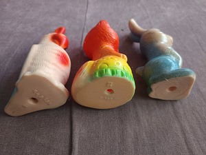 3 игрушки СССр(попугай,лиса,заяц) (3 фото из 3)