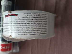 Betoonikeemia ja teip aukude liimimiseks (1 foto / 3)