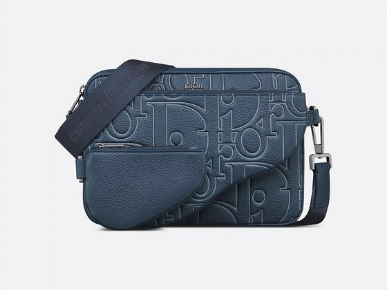 Dior Saddle Triple Pouch , Navy Blue