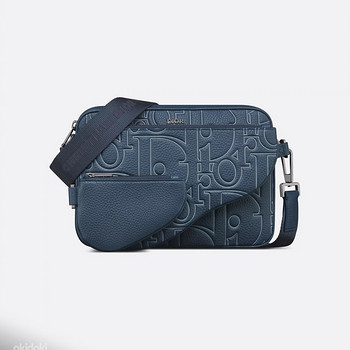 Dior Saddle Triple Pouch , Navy Blue