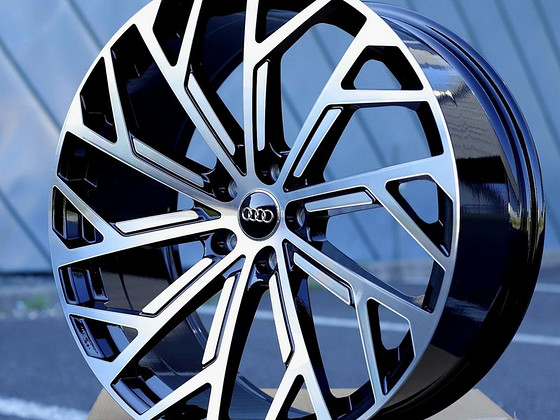 R18 Диски 5x112 AUDI VW SEAT SKODA Черный полированный - новые