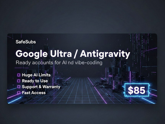 Google Ultra / Antigravity — 1 kuu Google Ultra