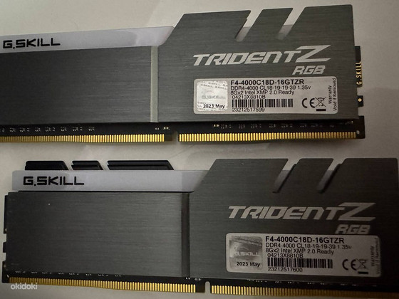 G.Skill Trident Z DDR4 16GB (2x8GB) 4000MHz CL18