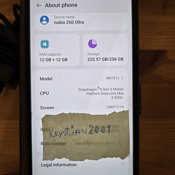 ZTE nubia Z60 Ultra EU 12/256GB