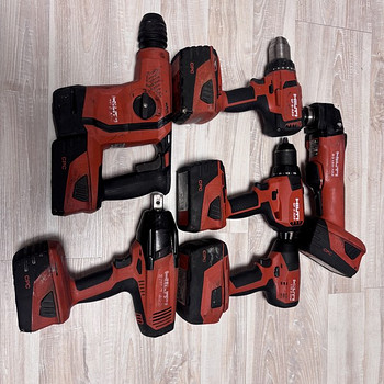 Hilti akukomplektid koos akude ja laadijatega