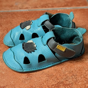 Детские босоножки Tikki Nido Barefoot из кожи, размер 28