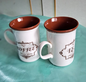 Kolkektsiooni tee-kohviruusid portselaanist 350-200 ml (4 foto / 10)