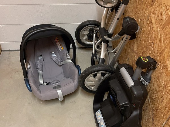 Maxi-Cosi turvahäll, ISOFIX EasyFix alus ja käru raam