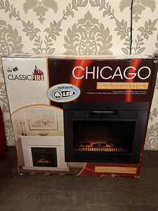 Классический электрический камин ClassicFire Chicago с LED – новый (2 фото из 7)