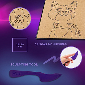 Loominguline komplekt 3D-pilt modelleerimismassist "Kass" (5 foto / 8)