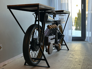 Console Motorbike Black Table / Laud /барный стол / мотоцикл (1 фото из 5)