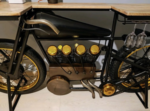 Console Motorbike Black Table / Laud /барный стол / мотоцикл (3 фото из 5)